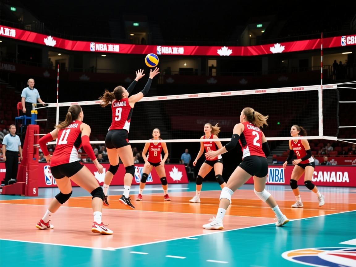 加拿大女子排球队横扫对手,晋级 第2张